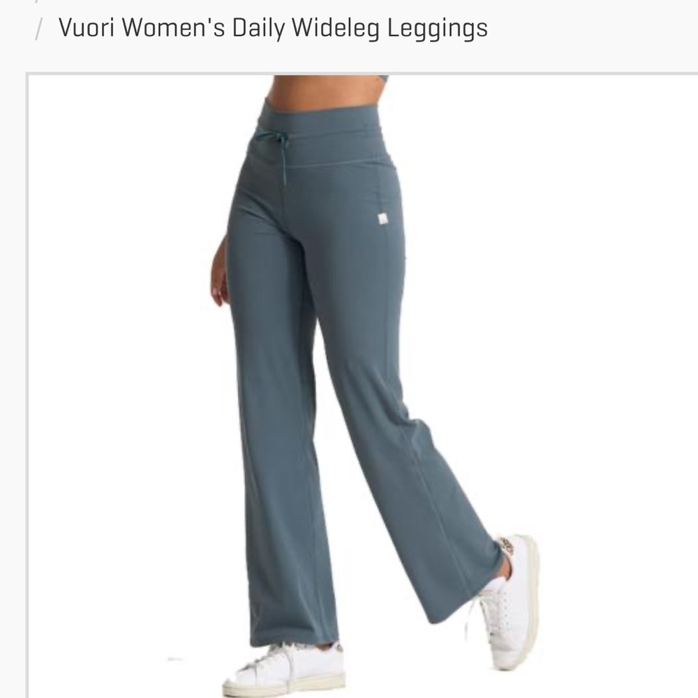 Vuori daily wideleg pants- color is Stone-Women’s Xl- NWT
